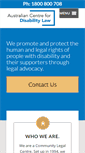 Mobile Screenshot of disabilitylaw.org.au