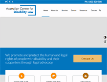 Tablet Screenshot of disabilitylaw.org.au