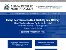 Tablet Screenshot of disabilitylaw.com